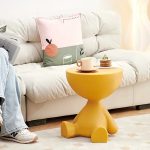 Legless Side Table - Ginger Color, 37x41cm - Image 2