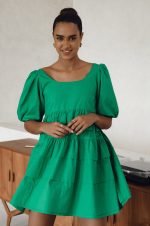 Andrea Babydoll Cotton Mini Dress (Sale) - Image 4