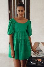 Andrea Babydoll Cotton Mini Dress (Sale) - Image 10