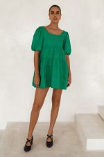 Andrea Babydoll Cotton Mini Dress (Sale) - Image 3