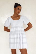 Andrea Babydoll Cotton Mini Dress (Sale) - Image 33