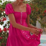 Catalina Smocked Linen Mini Dress