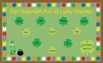 SHAPES ETC.  Green Shamrock Assorted Color Creative Cut-Outs- 5.5” - Image 4