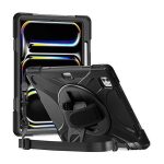 Coque Securit rotative iPad Pro 13 (2024 - M4) - Noir