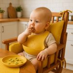 Coussin de Chaise Haute en Coton Bio Honey - Image 3