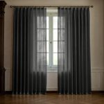 Dark Grey Linen Sheer Curtains - Triple Pinch Pleat - Made to Measure - Image 2
