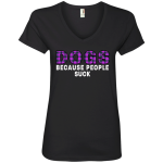 Ladies' V-Neck T-Shirt - Image 11