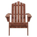 NNEDSZ Outdoor Sun Lounge Beach Chairs Table Setting Wooden Adirondack Patio Brown Chair - Image 3