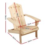 NNEDSZ Outdoor Sun Lounge Beach Chairs Table Setting Wooden Adirondack Patio Chair Light Wood Tone - Image 2