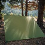 Ultralight Camping Tarp Sun Shelter 15D Nylon (Green) - Image 2
