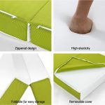 NNEDSZ Bedding Foldable Mattress Folding Bed Mat Camping Trifold Single Green - Image 5