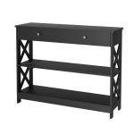 NNEDSZ Console Table 3-tier USB Outlets