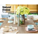 NNEDSZ Dining Table 4 Seater Wooden Kitchen Tables Oak 120cm Cafe Restaurant - Image 4