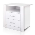 NNEDSZ Bedside Tables Drawers Storage Cabinet Drawers Side Table White