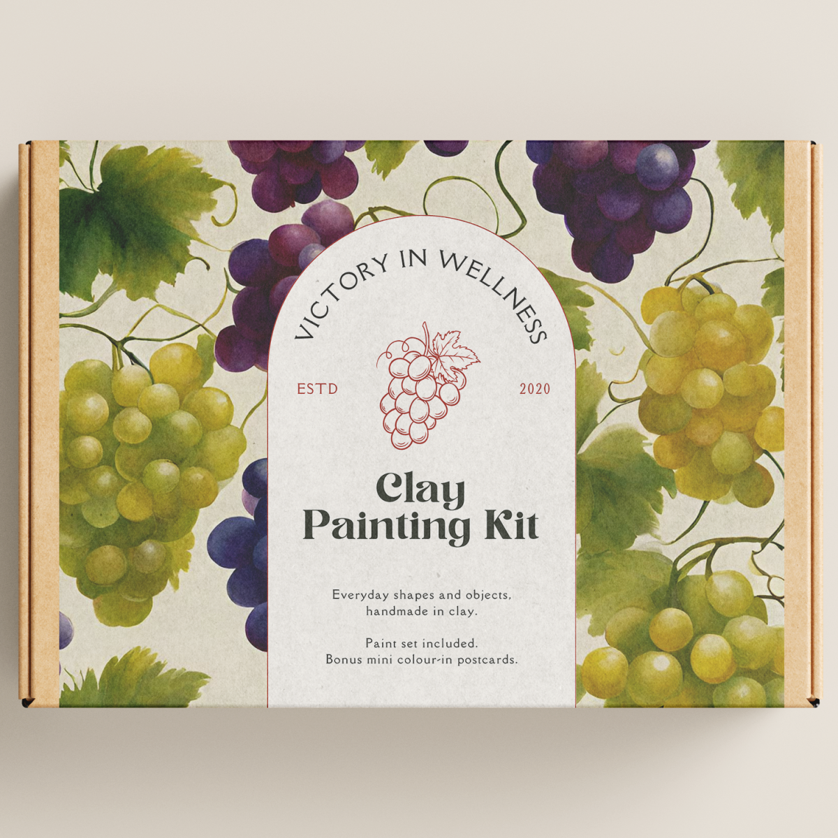 Grapes Fruit Clay Paint Kit | by Victory In Wellness - Image 1
