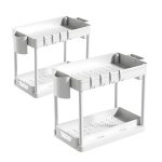 2 ks biely kuchynský organizér