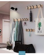 Fashion Style Bedroom Furniture Coat Rack Clothes Hanger Hooks Living Room Closet Bamboo Hat Racks Coat Hanger Wall Hook - Image 4