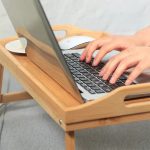 Foldable Laptop Stand & Breakfast Tray - Cozy Bedroom Desk - Image 5