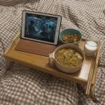 Foldable Laptop Stand & Breakfast Tray - Cozy Bedroom Desk - Image 4