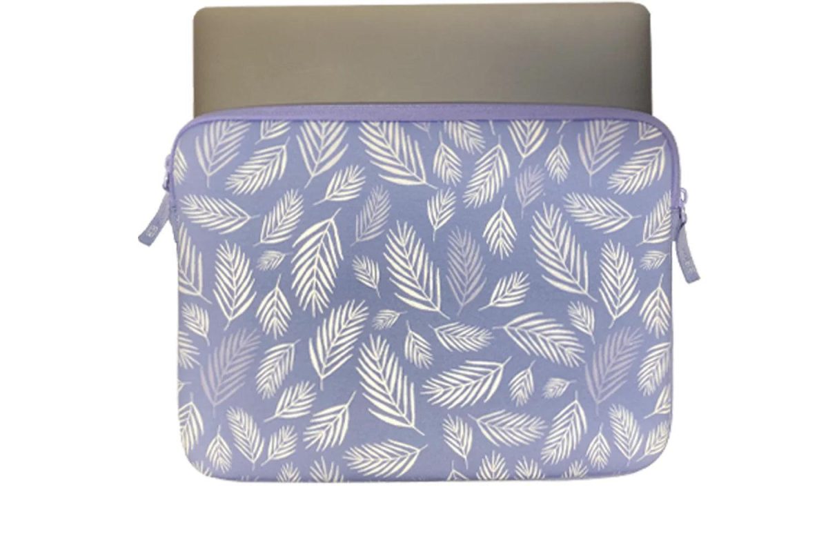 Housse pour MacBook Air/Pro 13″ - Pattern ²Life Botanic Lila - Image 2