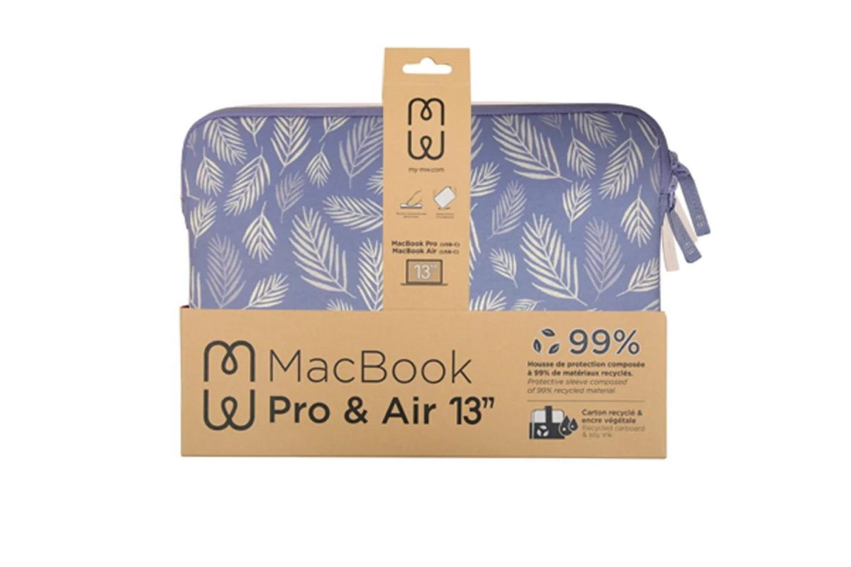 Housse pour MacBook Air/Pro 13″ - Pattern ²Life Botanic Lila - Image 3