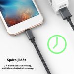 Extra strapabíró 1 méteres Lightning Iphone gyorstöltő és USB adatkábel - Image 7