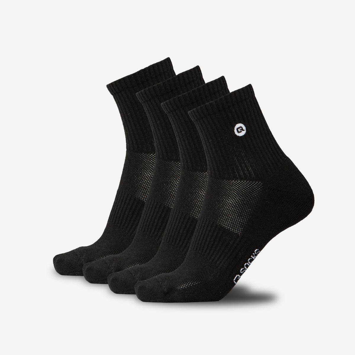 Quarter Mittelhohe Socken gepolstert für Damen und Herren 4X Paar - Image 6