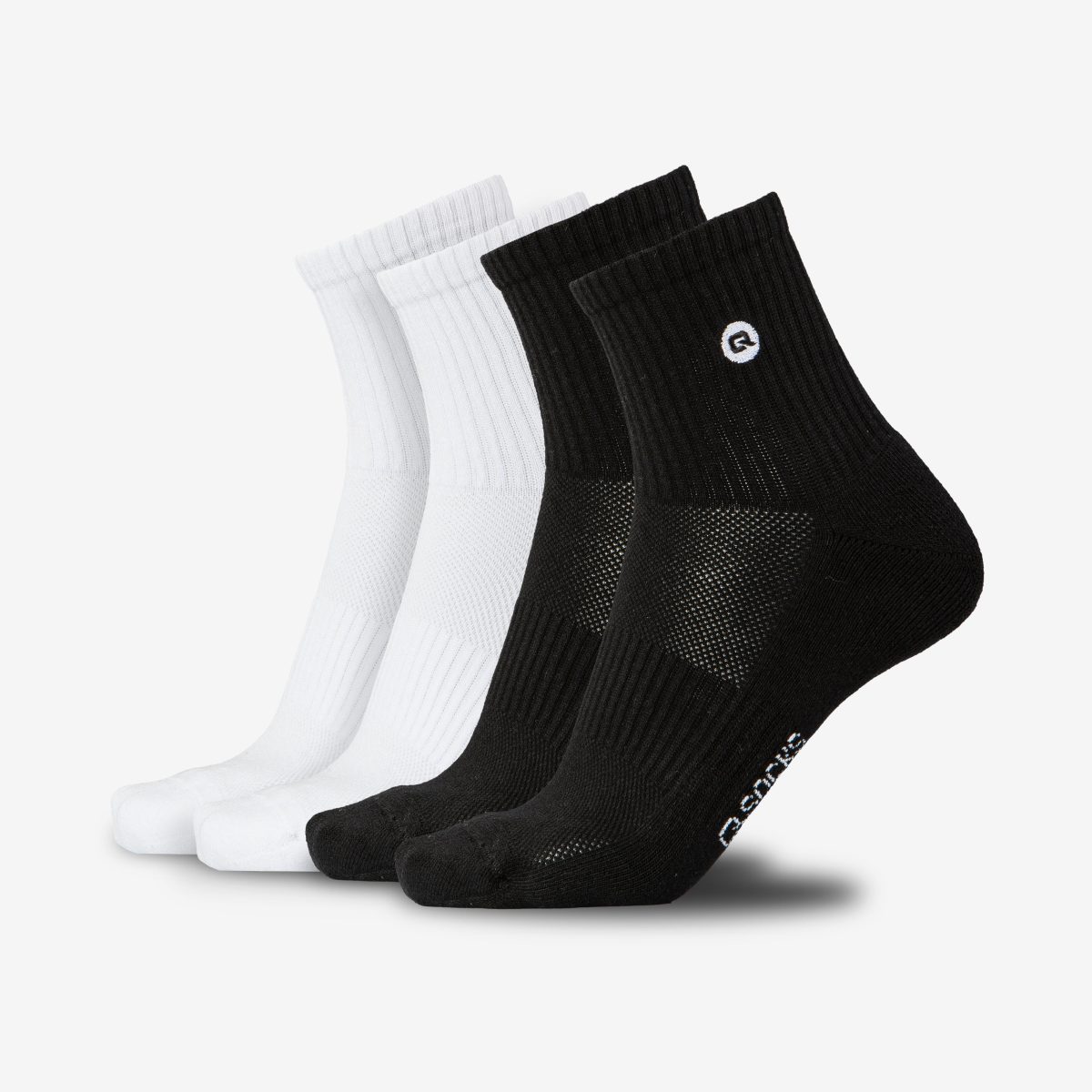 Quarter Mittelhohe Socken gepolstert für Damen und Herren 4X Paar - Image 11