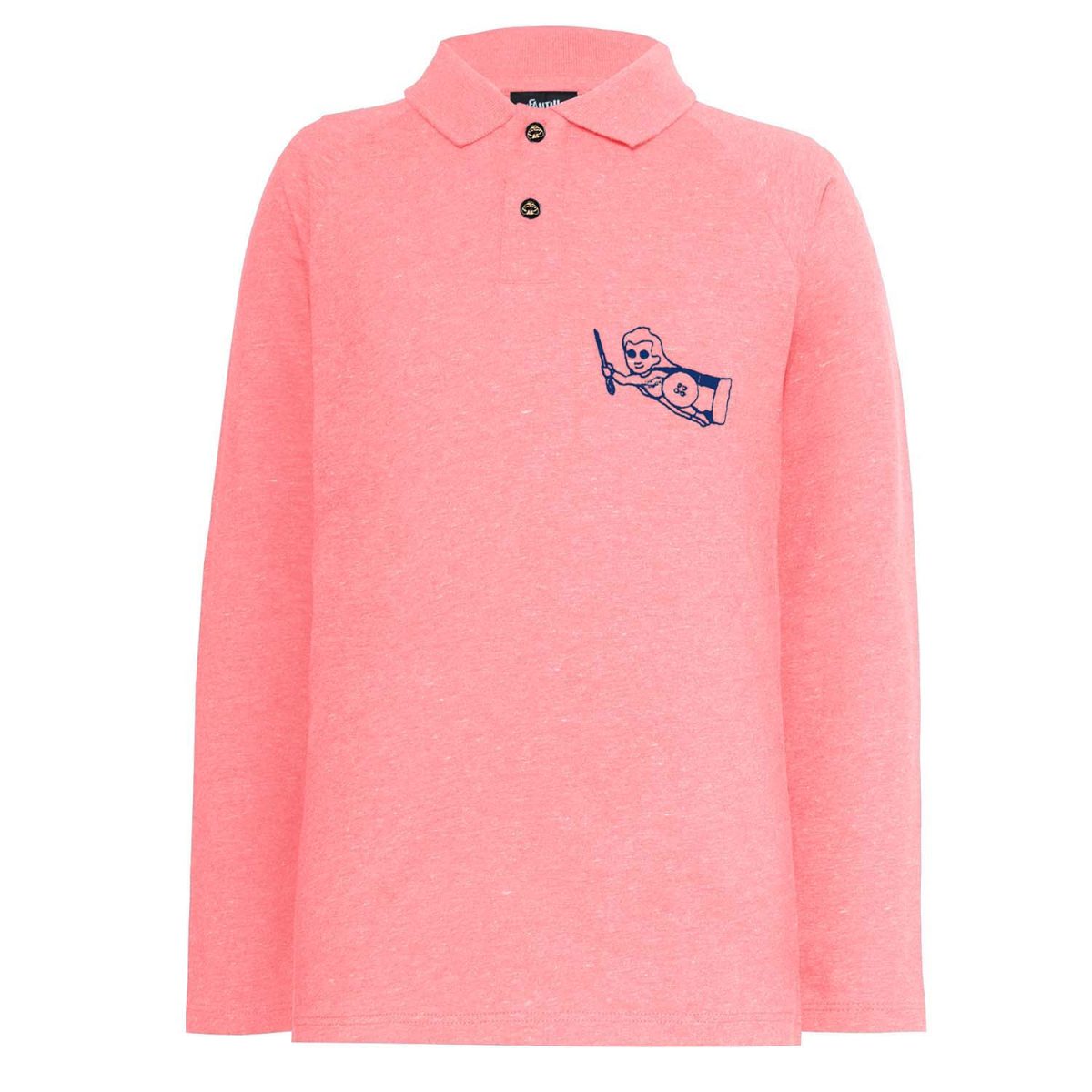 Girls and Boys Pink Polo Shirt - Image 1