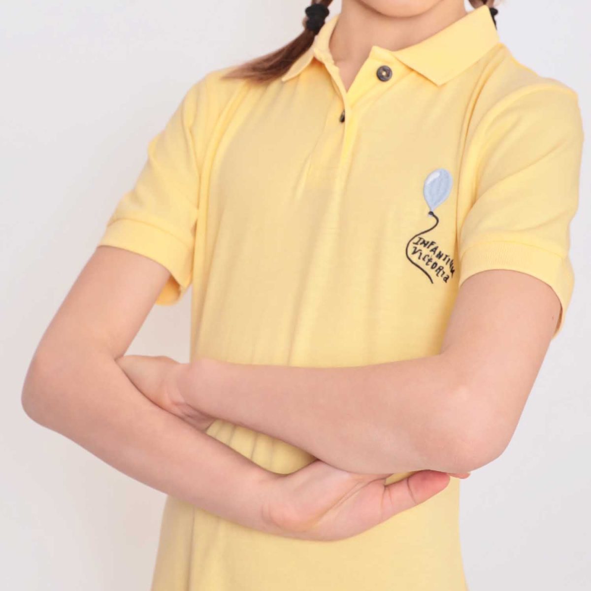 Yellow Polo Dress for Girls - Image 3