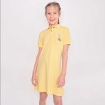 Yellow Polo Dress for Girls - Image 2