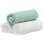 Muslin Squares Green / White - Image 2