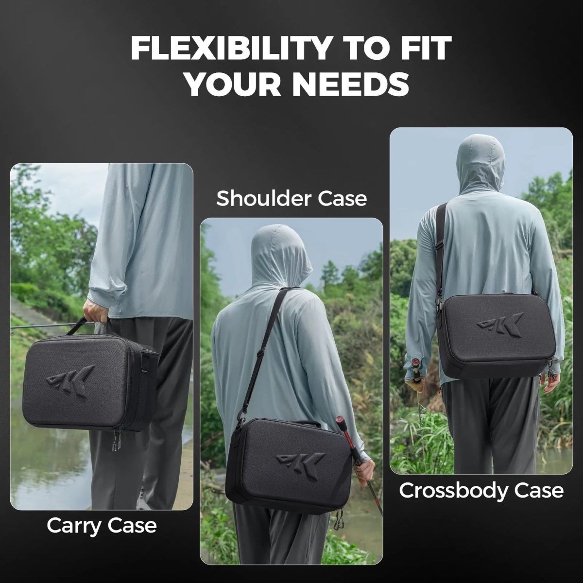 Fishing Tackle Reel Case with Shockproof Dividers - Image 5