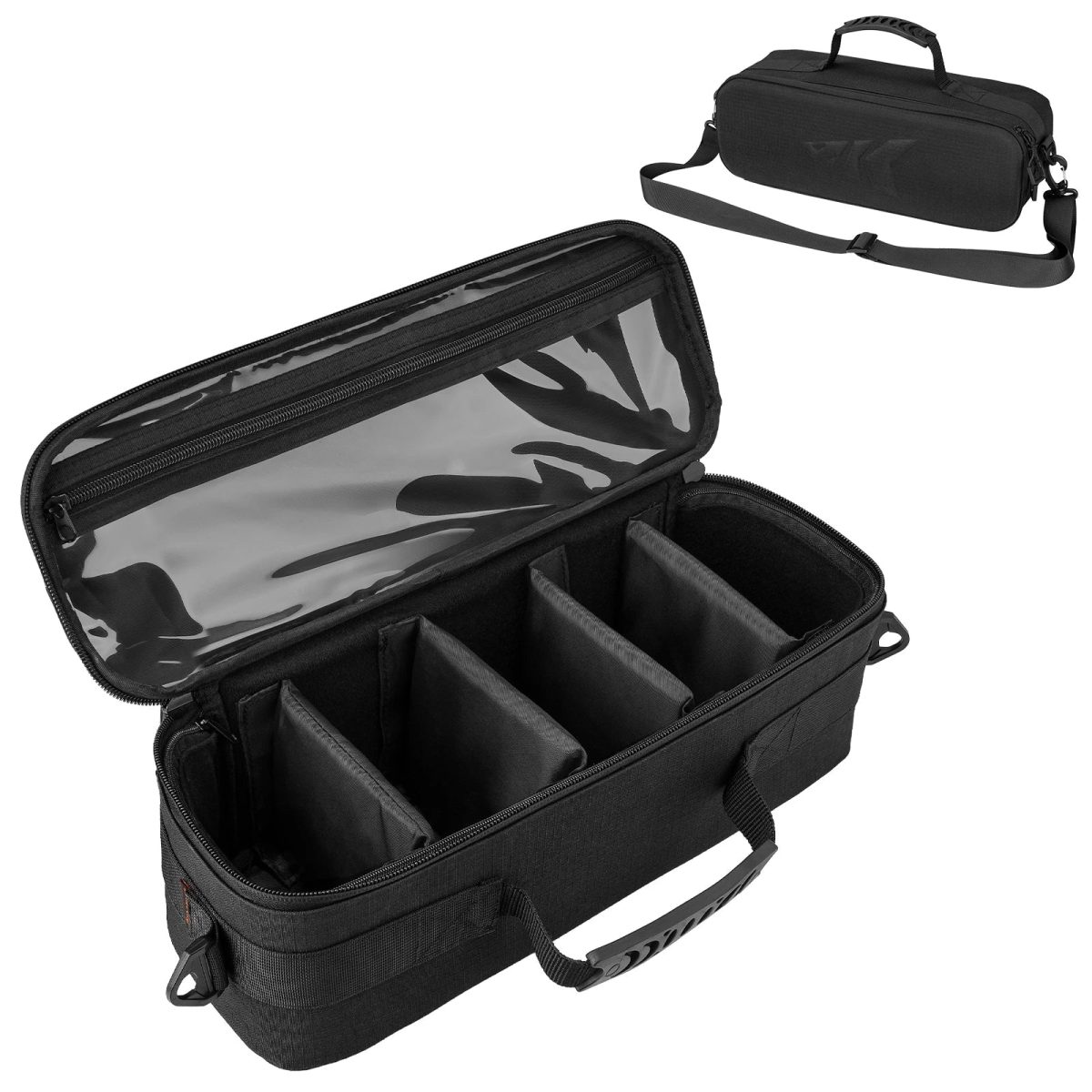 Fishing Tackle Reel Case with Shockproof Dividers - Image 1