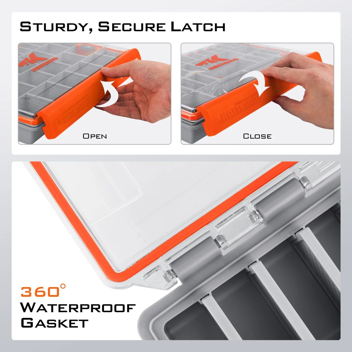 NNEOBA Waterproof Fishing Tackle Box - Image 2