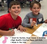 SHAPES ETC. Small Single Color Cut-Out - Music Note - Image 2