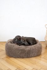 Oval Natural Wool Pet Bed - Beige - Image 4