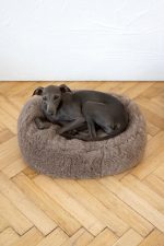 Oval Natural Wool Pet Bed - Beige - Image 2