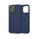 Coque silicone MagSafe iPhone 16 Pro Max - Bleu