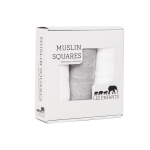 Muslin Squares Grey / White
