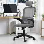 NNEED Mesh Office Chair Executive Seat Racing Tilt BK&GY - Image 5