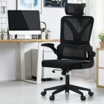 NNEED Mesh Office Chair D-Shape Back Support Black - Image 4
