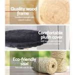 NNEDSZ Cat Tree 112cm Trees Scratching Post Scratcher Tower Condo House Furniture Wood - Image 4