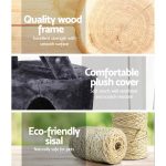 NNEDSZ Cat Tree 120cm Trees Scratching Post Scratcher Tower Condo House Furniture Wood Multi Level - Image 4