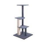 NNEDSZ Cat Tree 124cm Trees Scratching Post Scratcher Tower Condo House Furniture Wood Steps - Image 3