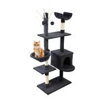 NNEDSZ Cat Tree 140cm Trees Scratching Post Scratcher Tower Condo House Furniture Wood