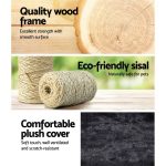 NNEDSZ Cat Tree 140cm Trees Scratching Post Scratcher Tower Condo House Furniture Wood - Image 4
