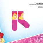 Disney Hercegnők csúszásgátlós teliplüss bokazokni gyerekeknek - pink - 23-26