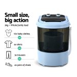 NNEDSZ 3KG Mini Portable Washing Machine Shoes Wash Top Load Spin Camp Caravan - Image 3