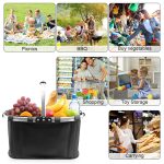 NNEOBA Foldable Grocery Basket with Handle for Shopping & Picnic - Image 5